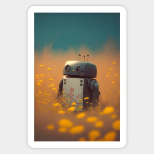 Lonely Little Bot Sticker